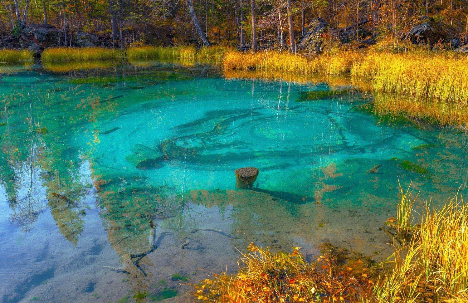 горный алтай, осень, гейзеровое озеро, Евгений Шестаев