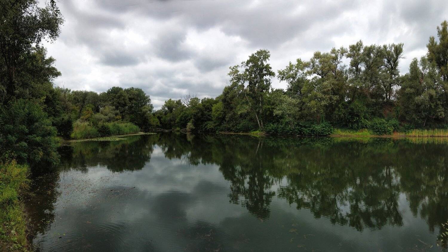 вечер,пейзаж,релакс,отражение,вода,берег,облака,свет, Сергей Богачёв