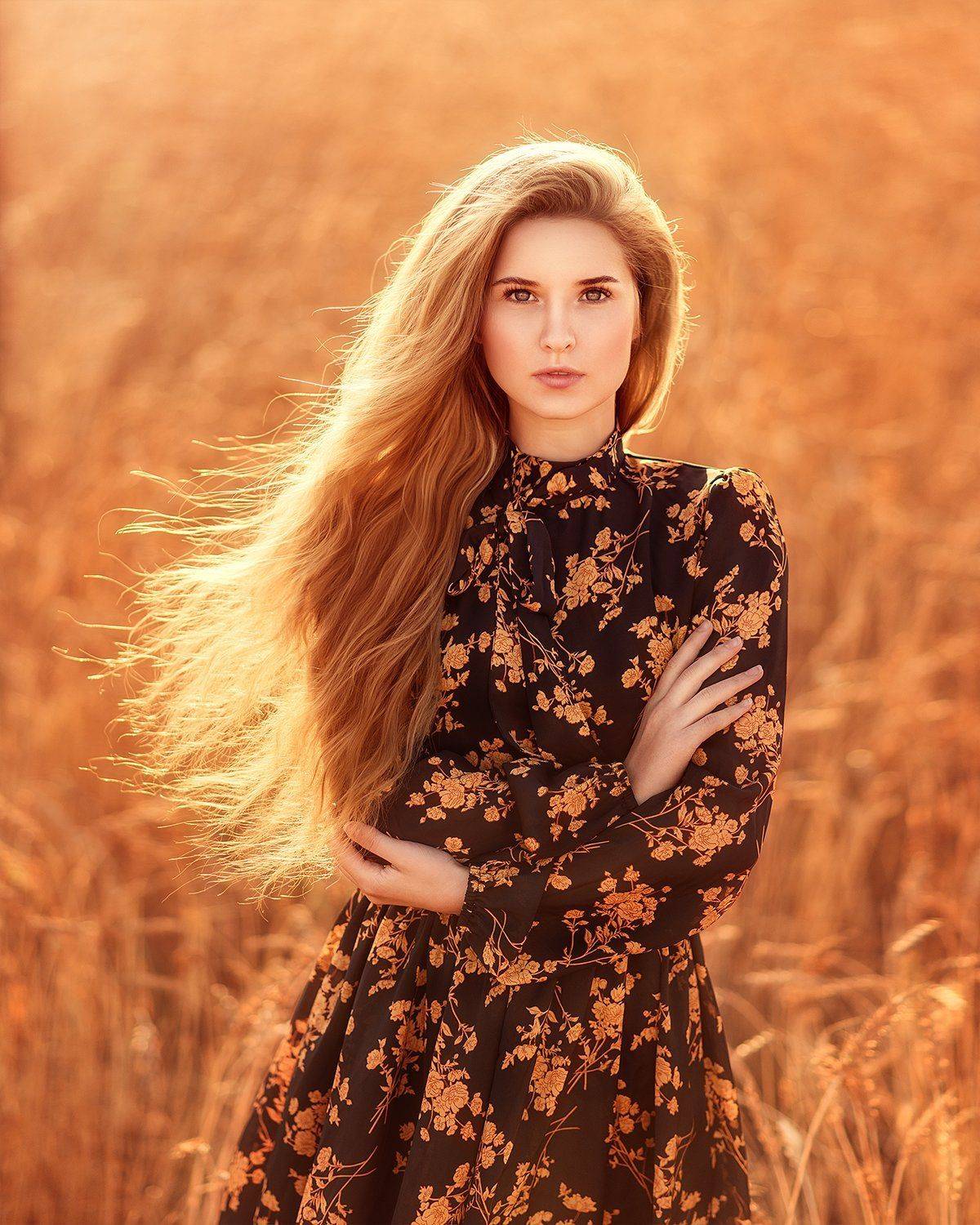 девушка, блондинка, поле, лето, сказка, кораблик, портрет, sunrise, portrait, field, outdoor, blondhair, blond, blue, summer, wheat, Марина Семёхина