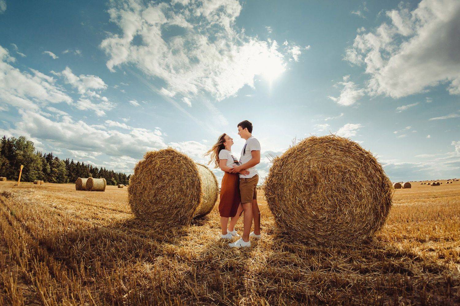 лето, сено, поле, солнце, небо, любовь, семья, Vyacheslav Krupin