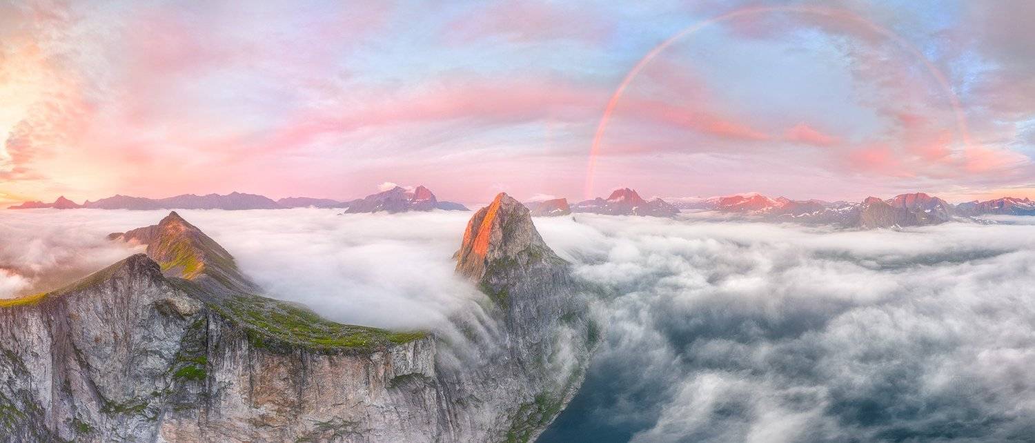 норвегия, сенья, senja, norway, рассвет, dawn, радуга, rainbow, segla, сегла, Виктор Иванов