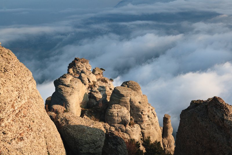 Крым, демерджи Скалы Чомачай фото превью