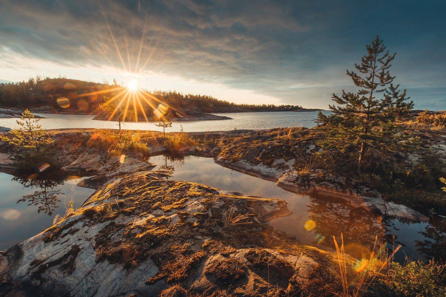 пейзаж, утро, рассвет, карелия, Алексей Новиков