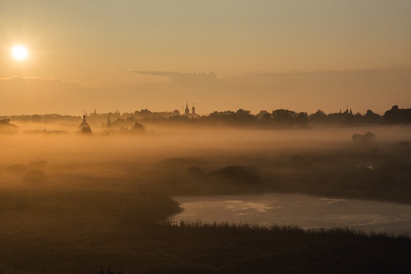 Туманный рассвет, Суздаль фото превью