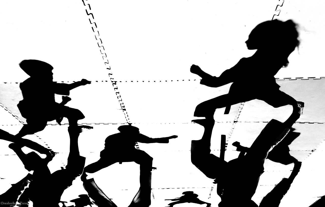 спорт,карате,тени,ракурс,чб,стрит,репортаж,, Taras