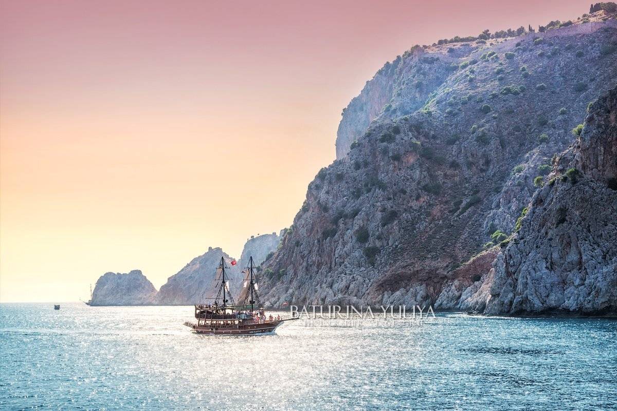 турция, море, корабль, Юлия Батурина