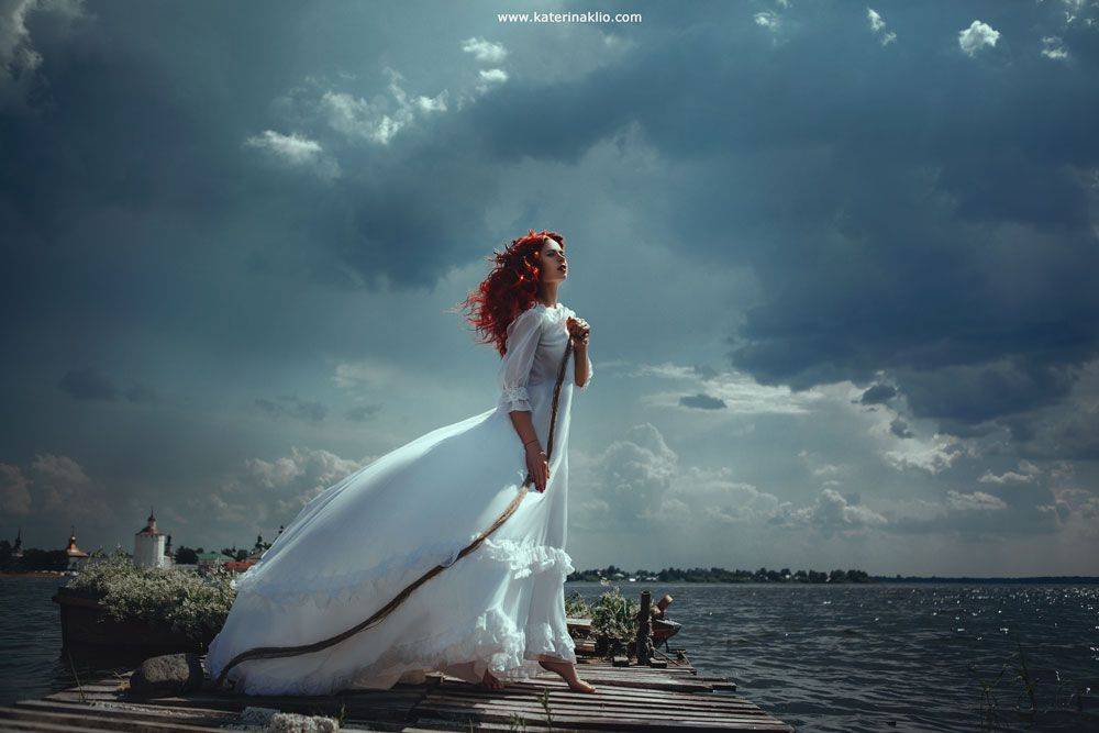 mermaid, art, portrait, photo, red, ginger, couple, fairy, fairy tale, fantasy, fine art, fantastic, drama, nature, Катерина Клио