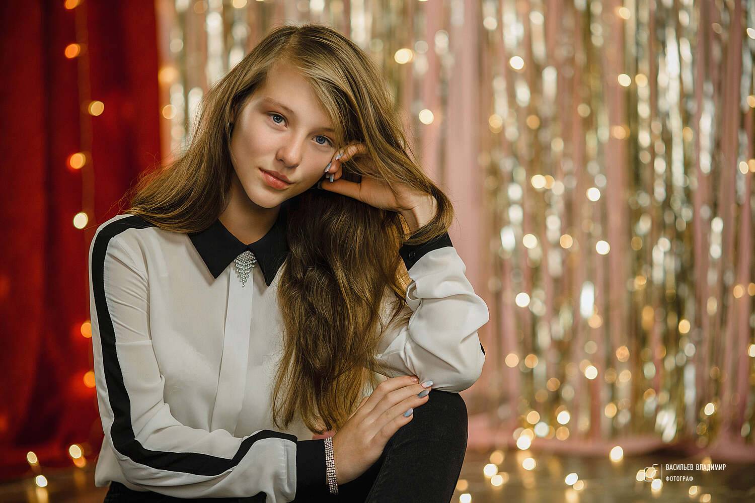 девушка , портрет, фотосессия, студия, Владимир Васильев