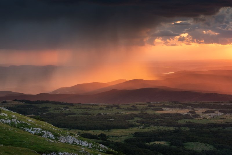 крым, осень в крыму, осенний крым, горы, крымские горы, пейзаж, россия, природа, небо, шторм, фототур, фототур в крым, туры по крыму, туры в крым Фантастическая непогода фото превью