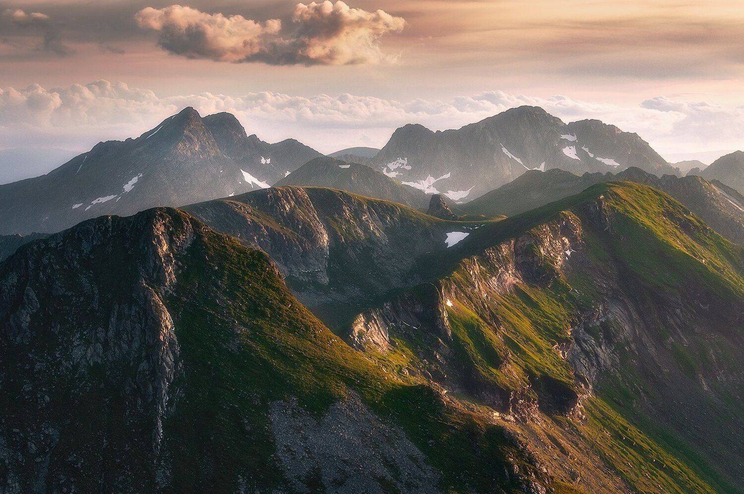 landscape, expression, romania, sunset, ridge, fagaras, Csomai David