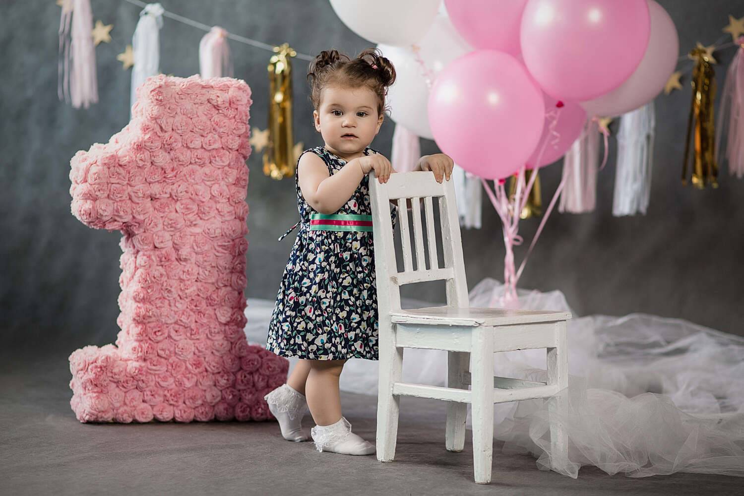 девочка, малышка, день рождения, фотосессия, студия, Владимир Васильев