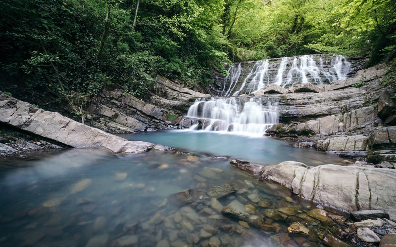 сочи, водопад, waterfall, sochi Змейковские водопады фото превью