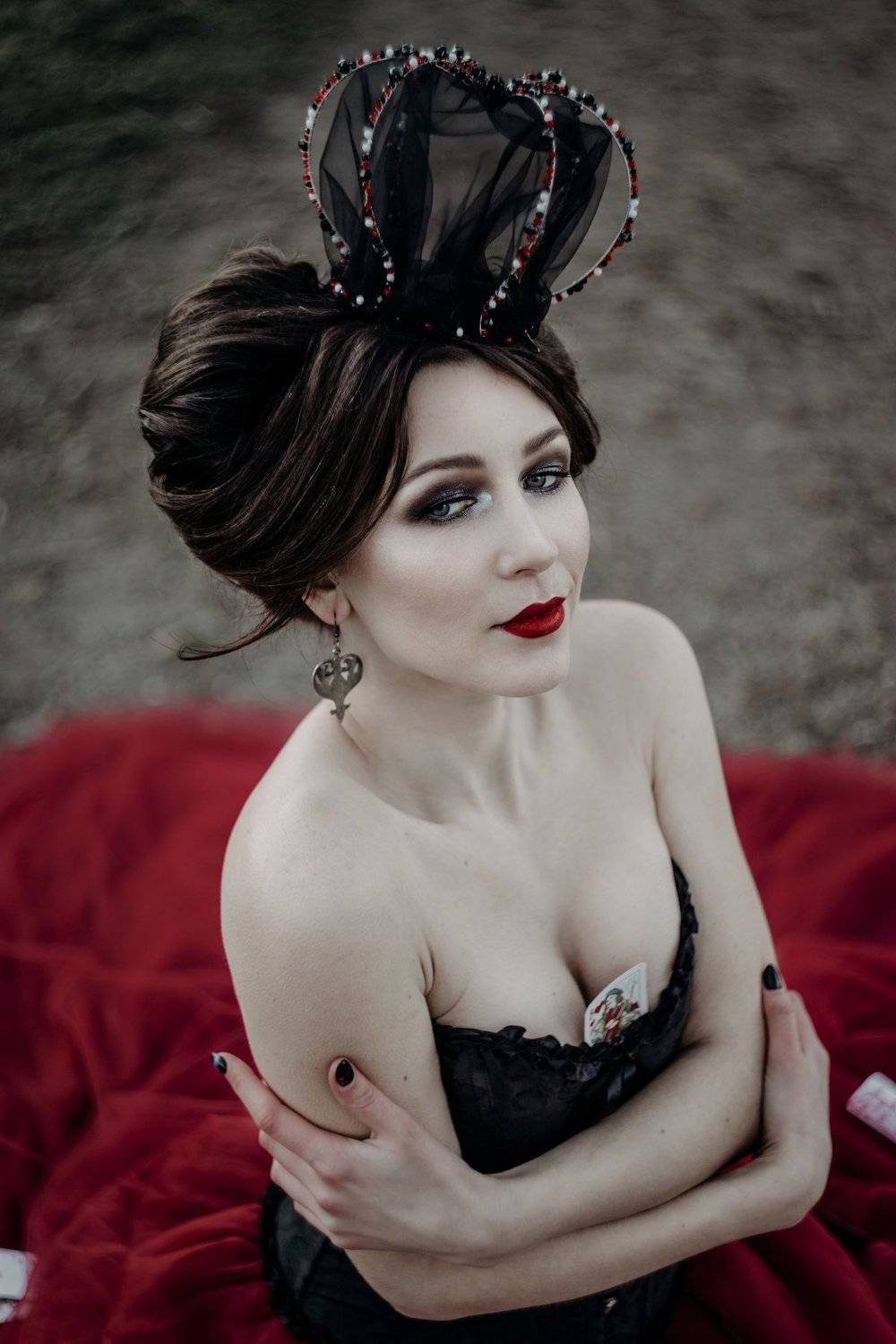 queen portrait girl, Mila Agafonova