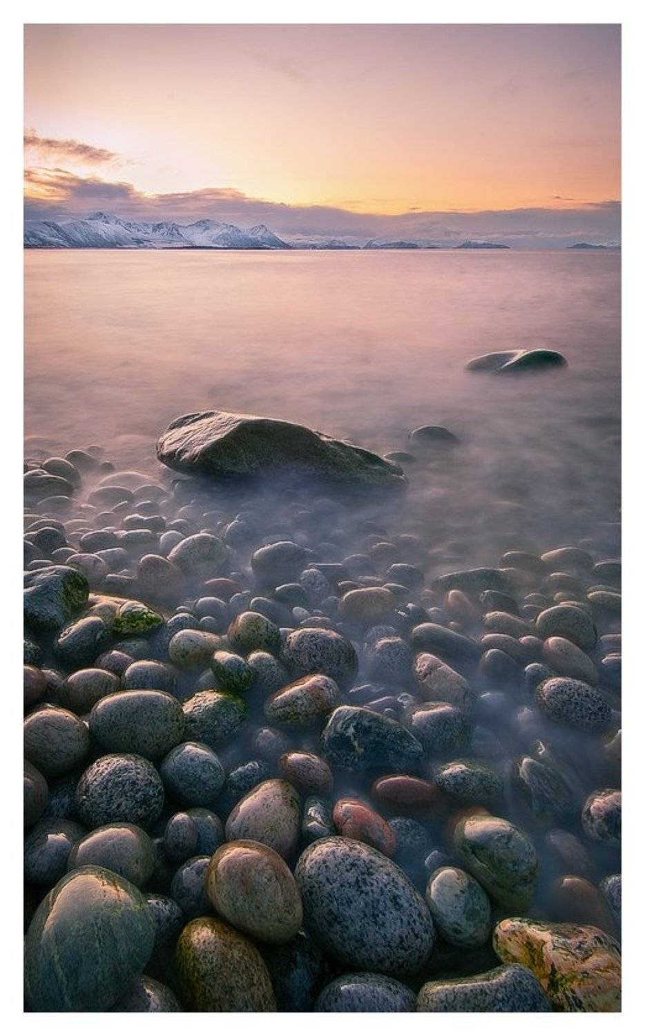 камни, сумерки, вечер, берег,, Oleg Kuchorenko