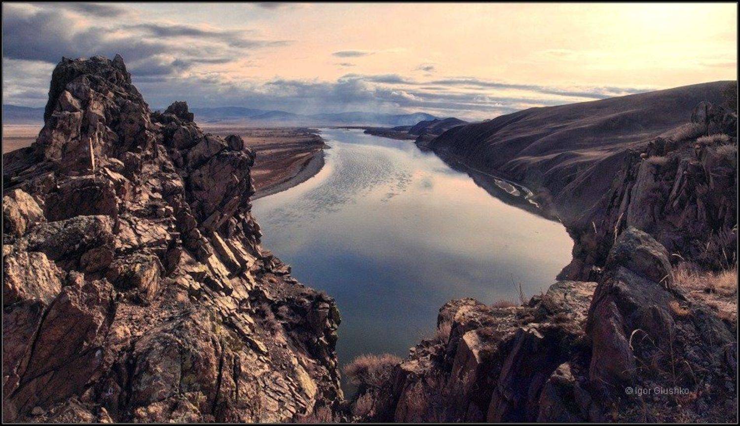 бурятия, горы, река, осень, Игорь Глушко