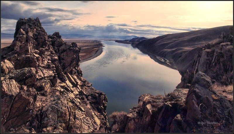 бурятия, горы, река, осень Когда уходит лето фото превью