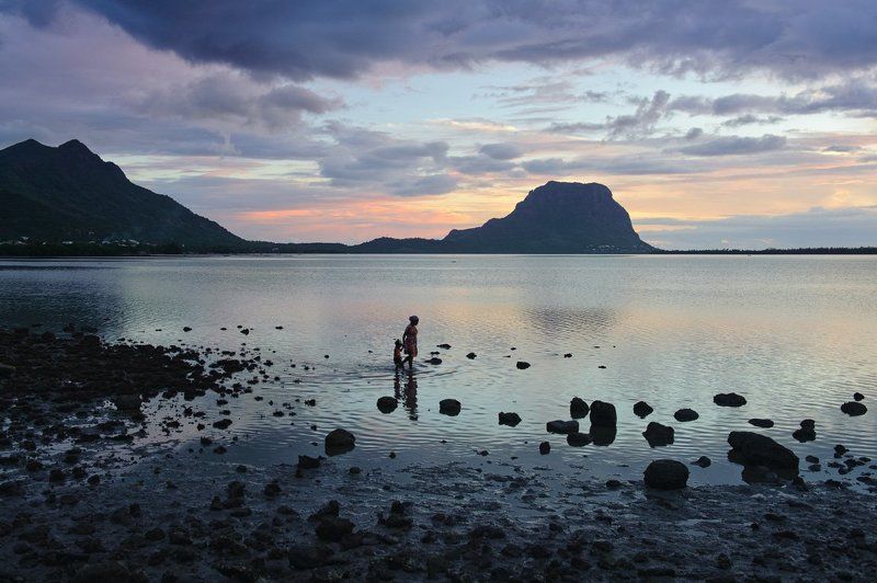 ле морн,маврикий,закат,океан С видом на Ле Морн фото превью