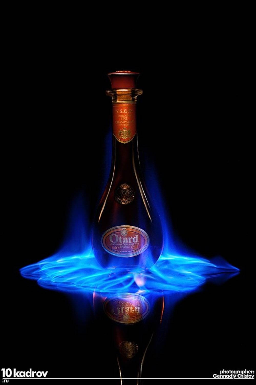 коньяк, огонь, Chistov