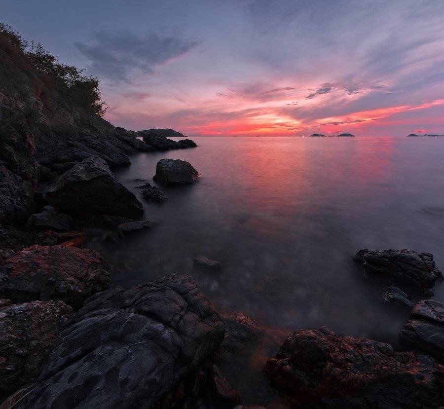 thailand, hat nang rong, sunset, Boris Bogdanov