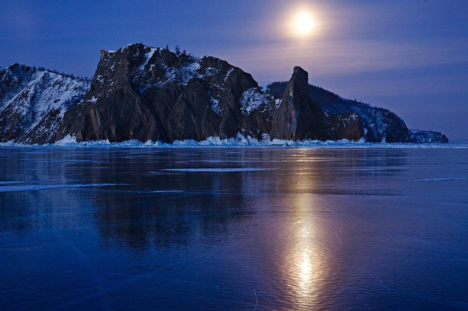байкал, луна, хобой, лед, Алексей Харитонов