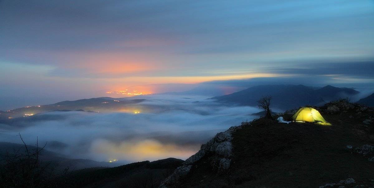 крым, горы, ночь, Михаил Псарёв