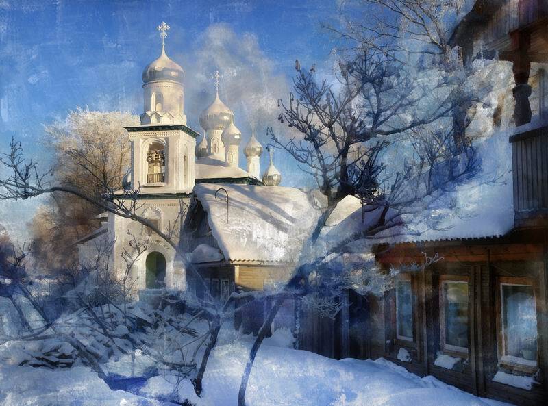 город, зима, музыка, николай дмитрук