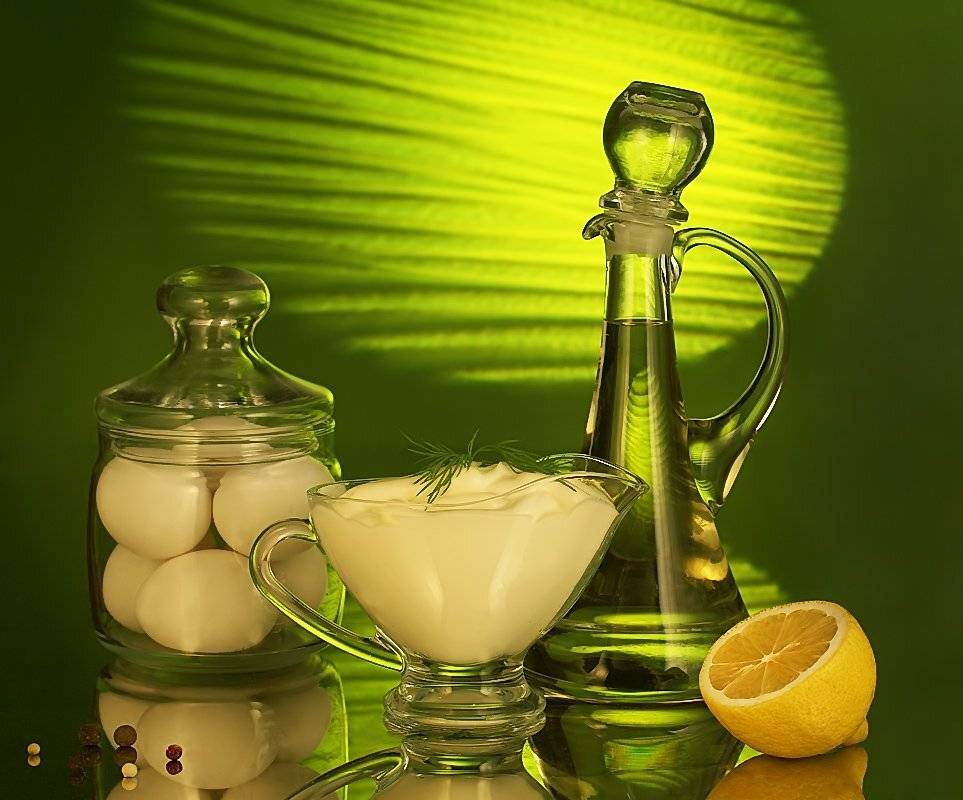 масло, яйца, лимон, майонез, кувшин, свет, стекло, отражение, Ирина Фурашова