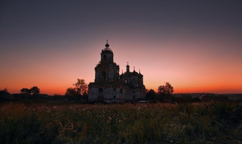 верея, деревня, рассвет, спасс косицы Спасс Косицы фото превью