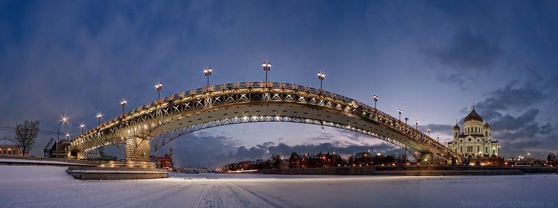 Патриарший мост (зимний вид) фото превью