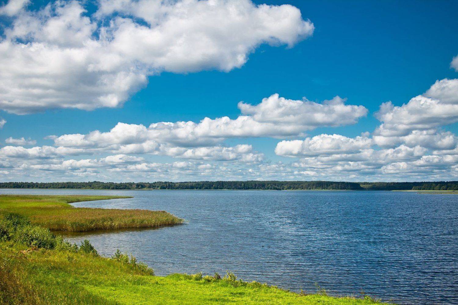 природа, озеро, север, лето, небо, Ярина Яриловец