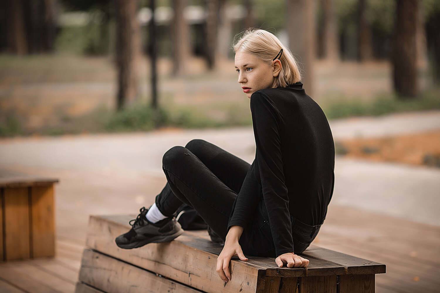 девушка, модель, фотосессия, портрет, гламур, осень, Владимир Васильев