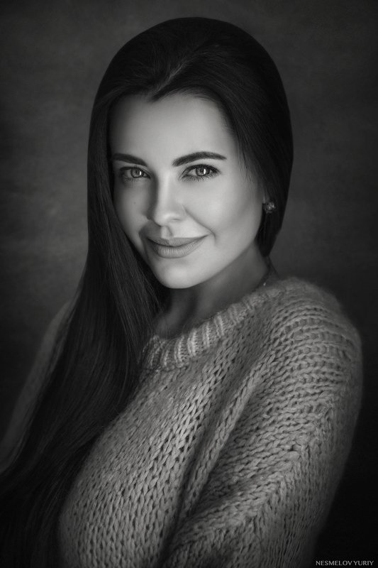 girl, portrait, art, девушка, портрет, черно-белое, blackandwhite  фото превью