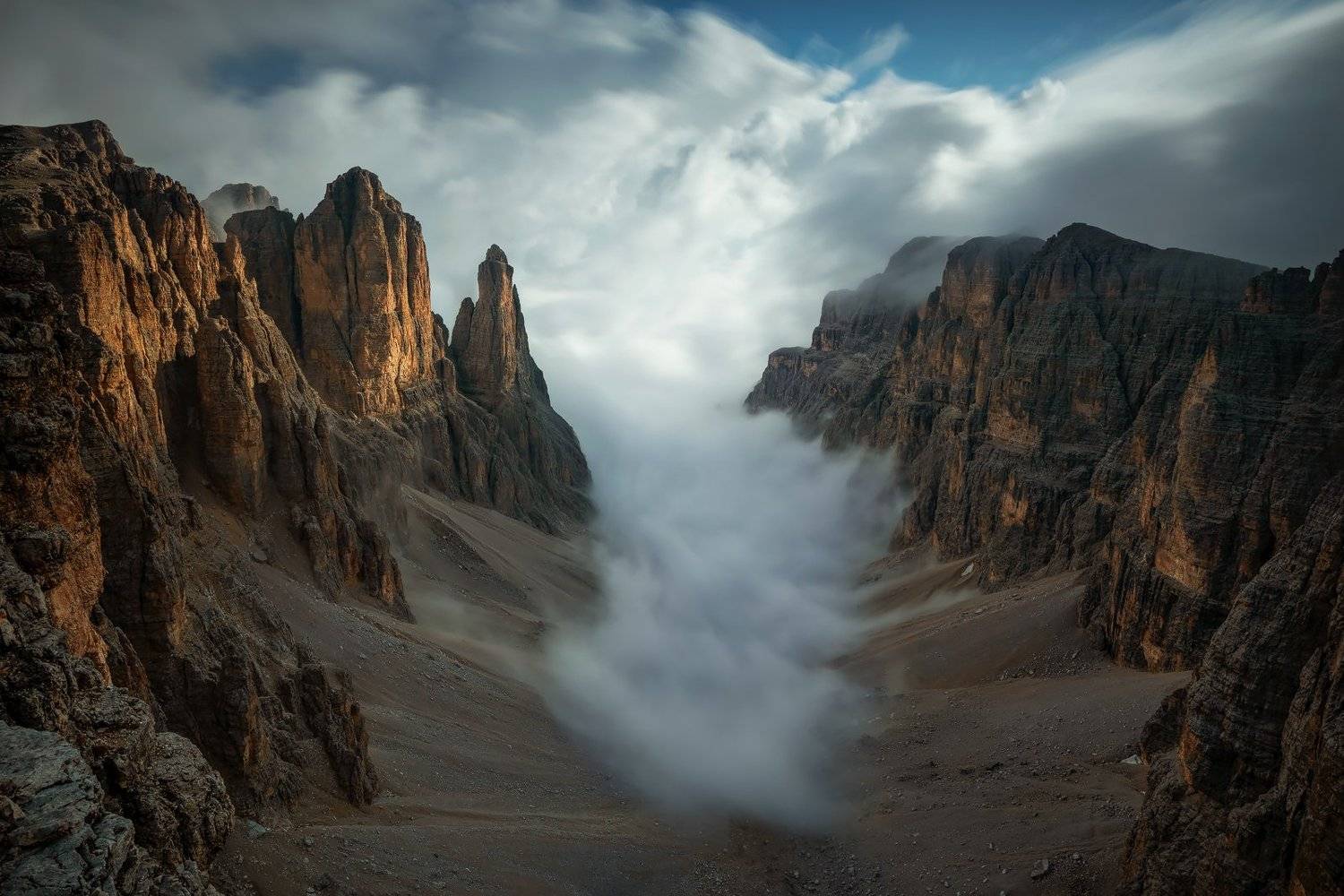 mountains, dolomites, italy, sunrise, landscape, nature, travel, summer, peak, clouds, Lazar Ioan Ovidiu