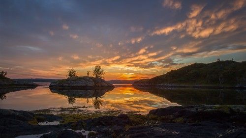 Зарево над фьoрдом.