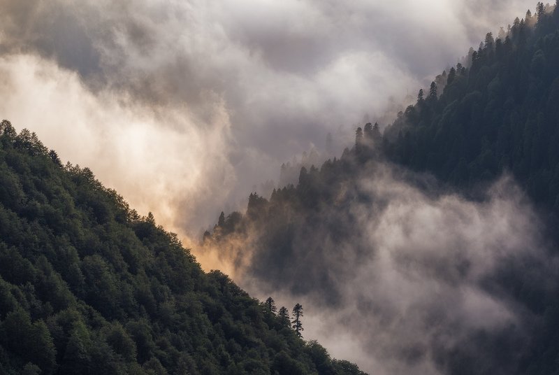 сочи, горы, пейзаж, красная поляна, бзерпский карниз, горы, лето, облака Геометрия природы фото превью