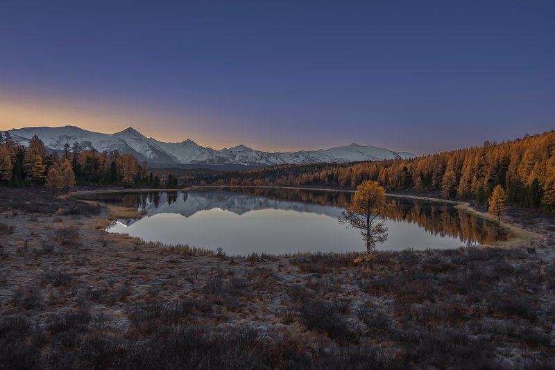 алтай,горный алтай, осень, рассвет, киделю Рассветный Киделю фото превью