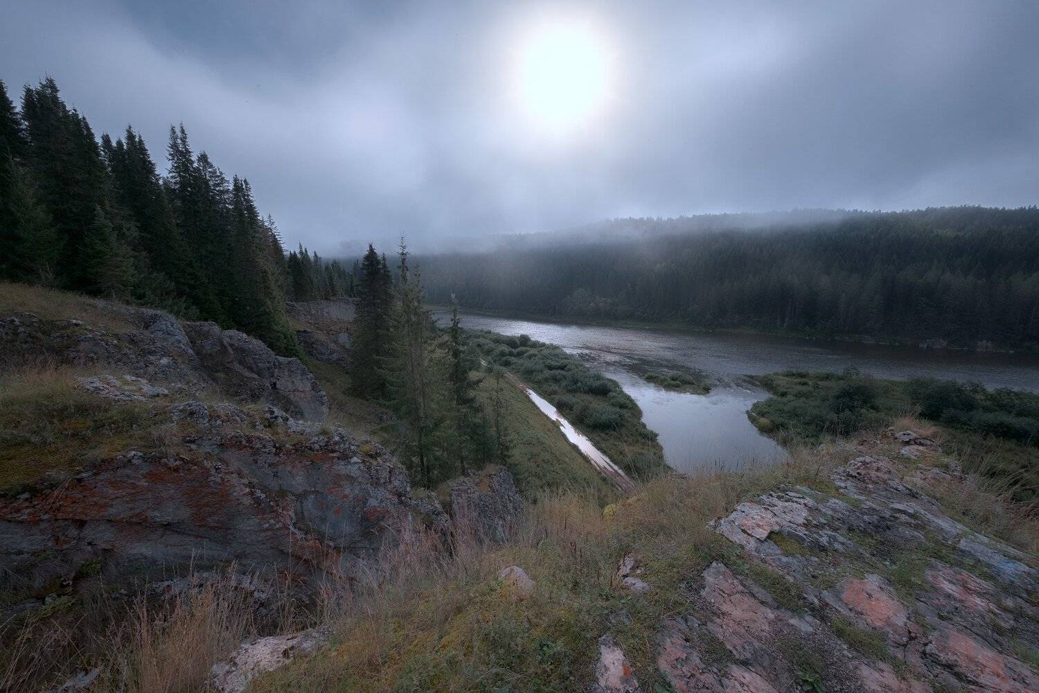 кын, завод, чусовая, река, скалы, пермь, урал, рассвет, утро, туман, солнце, пейзаж, Андрей Чиж