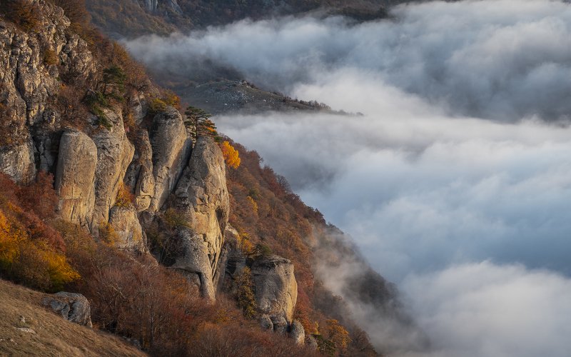 крым, утро, демерджи, рассвет, горы, алушта, лучистое, crimea Утренний этюд Крымских гор фото превью