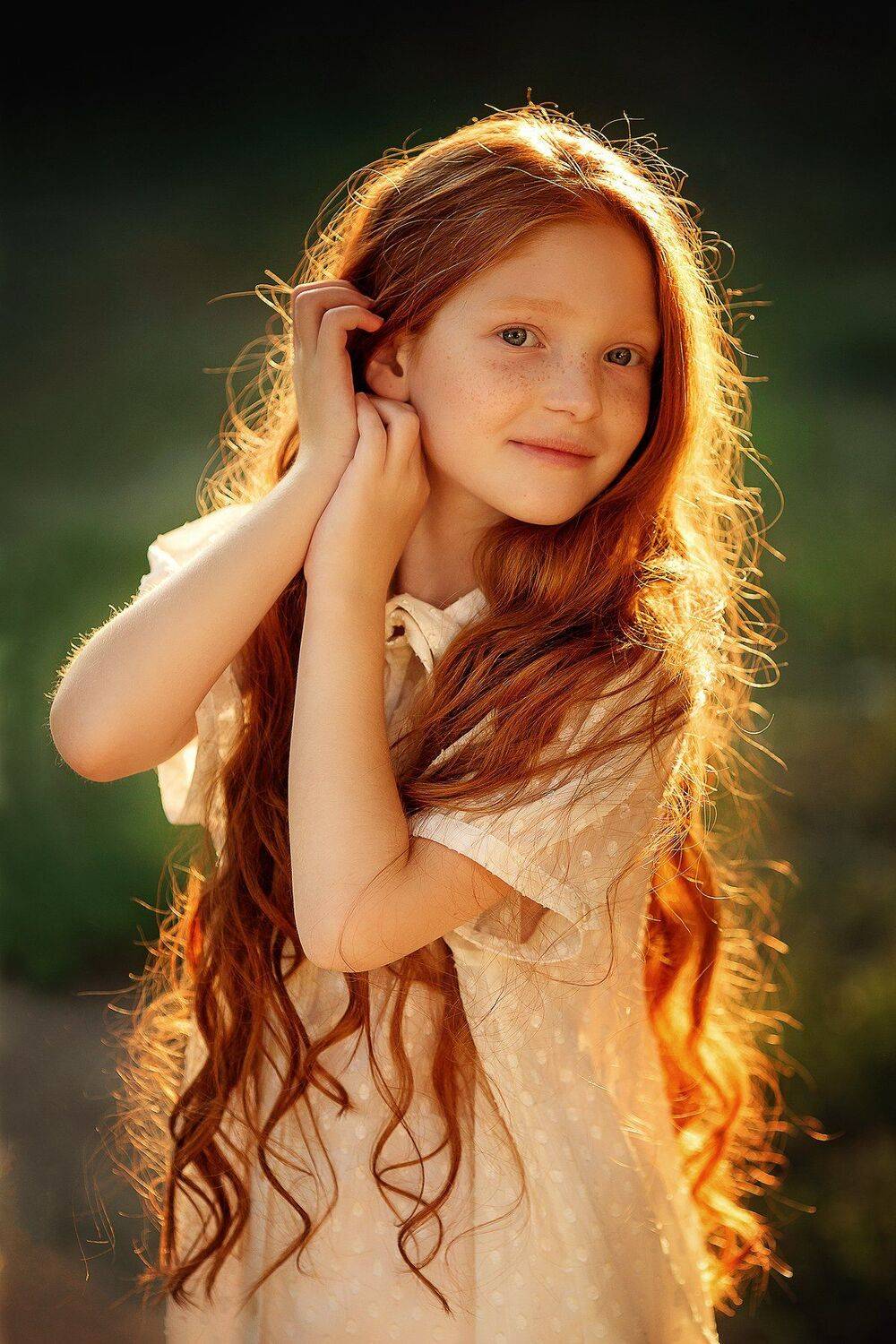 солнце, солнце в волосах, детский портрет, влада былич, фотограф краснодар, летний портрет, улыбка, рыжая девочка, Былич Влада