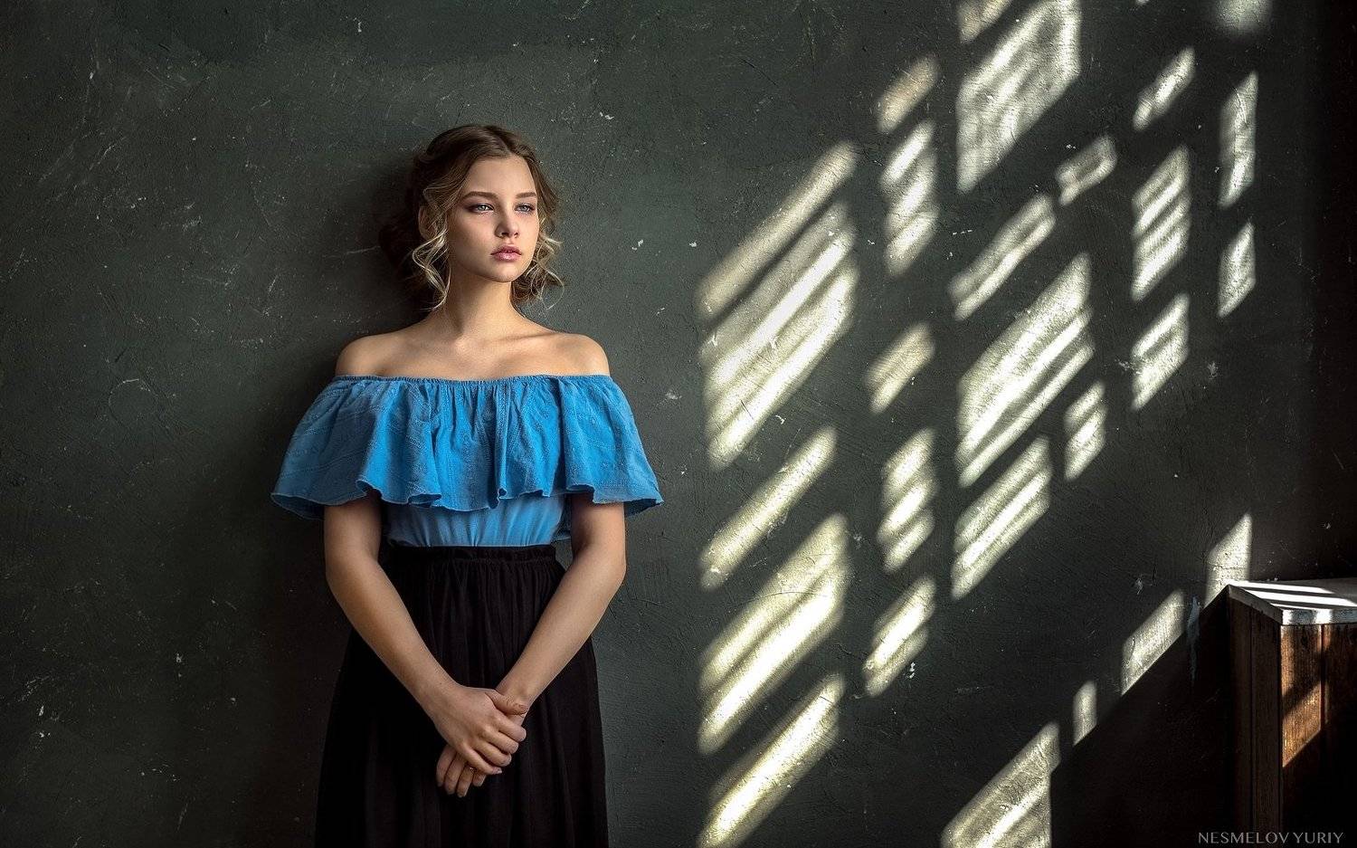 girl, portrait, art, девушка, портрет, Несмелов Юрий