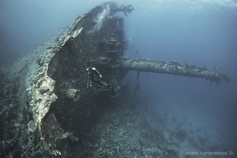 underwater wreck diving  Нос Giannis D фото превью