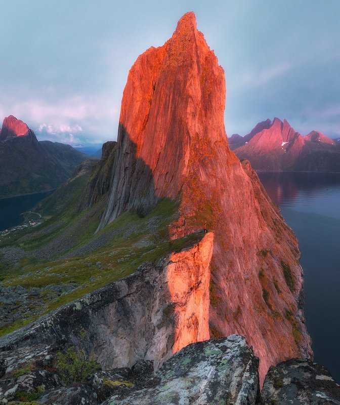 segla, norway, senja, sunset The last sunset of summer фото превью