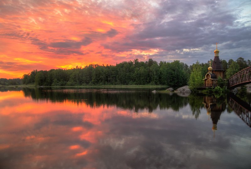 Восход в селе Васильево фото превью