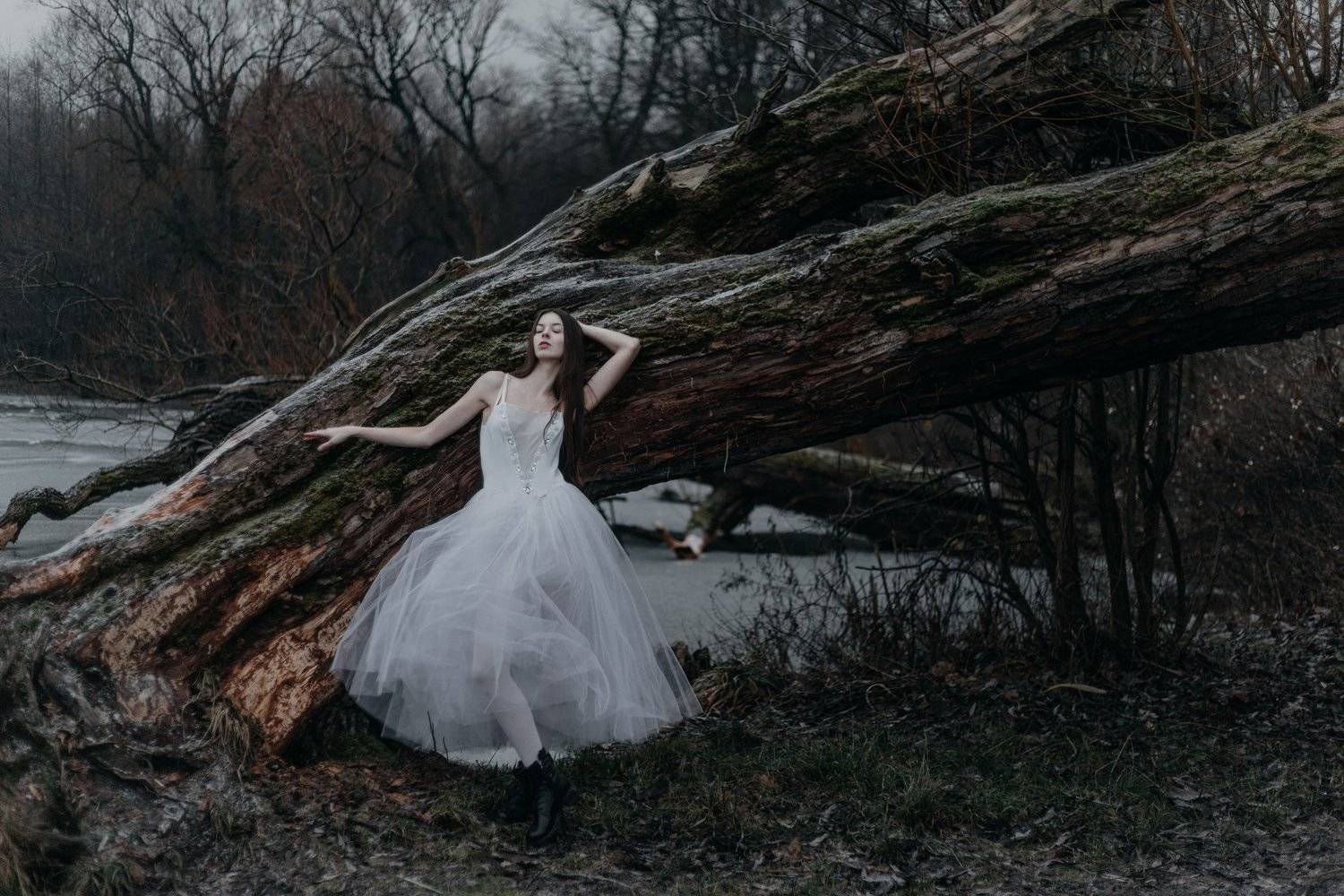 балерина зима модель, Mila Agafonova