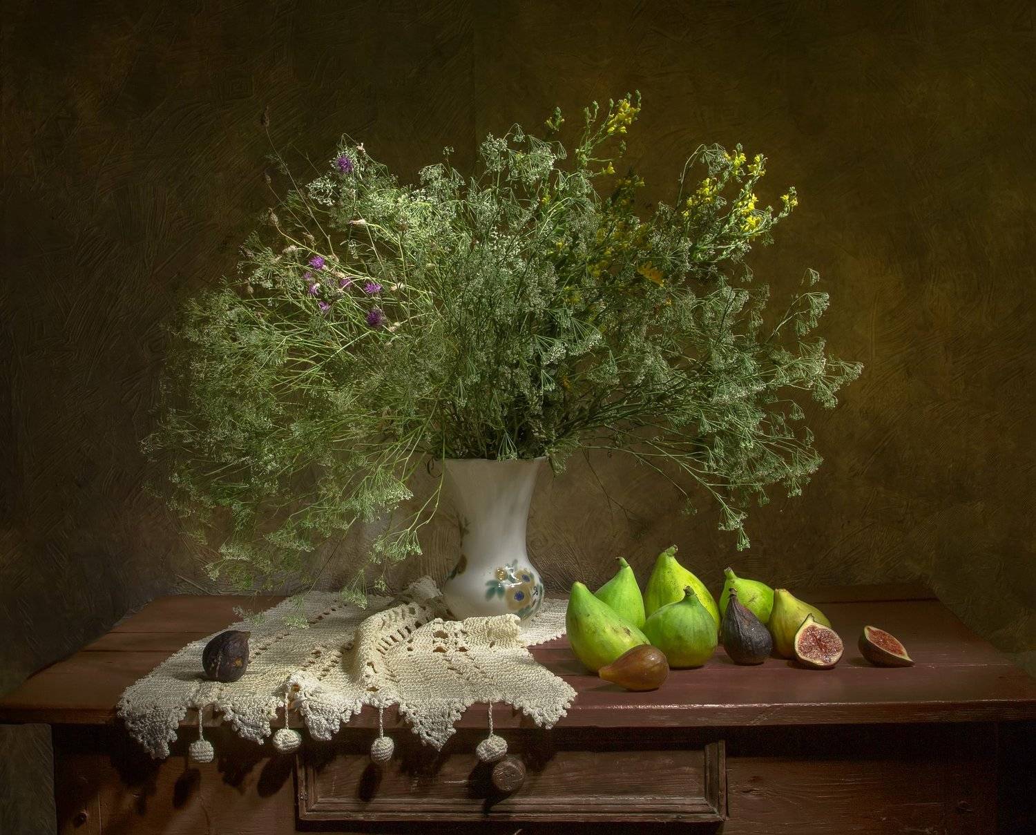 натюрморт, инжир, Татьяна Феденкова