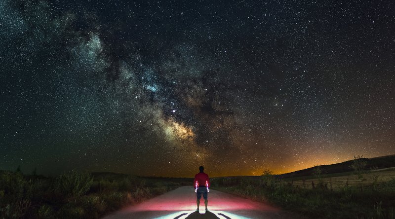 ceclii, nikon d3400, milky way, night, astrography, sky, night sky  фото превью