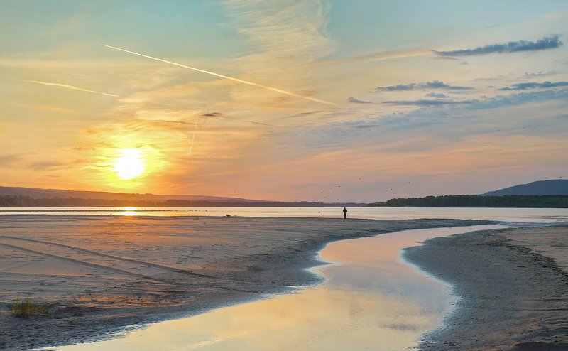 утро, рассвет, восход, волга Утром на Волге фото превью