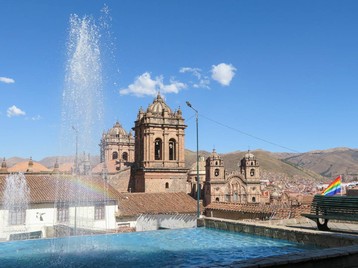 куско, перу, город, архитектура, радуга, флаг, флаг куско, Сергей Козинцев