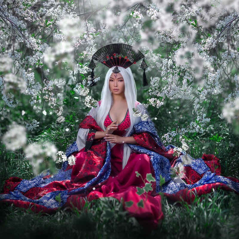 девушка вишня Ханами фото превью