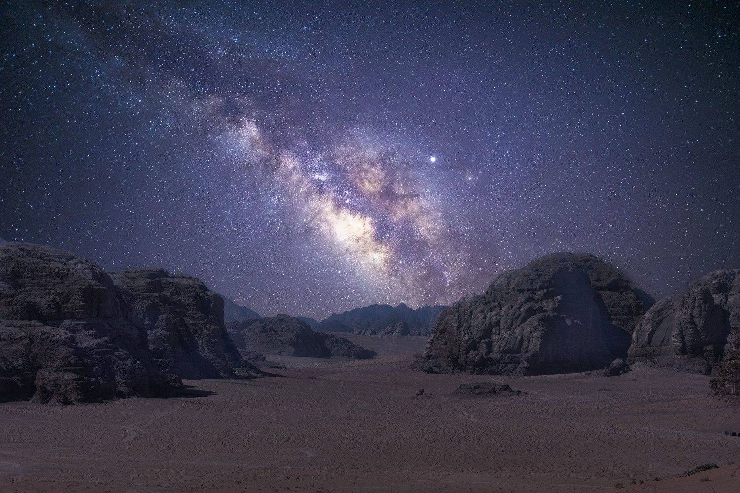 jordan desert wadi rum milky way sony laowa long exposure nightscape, Felix Ostapenko